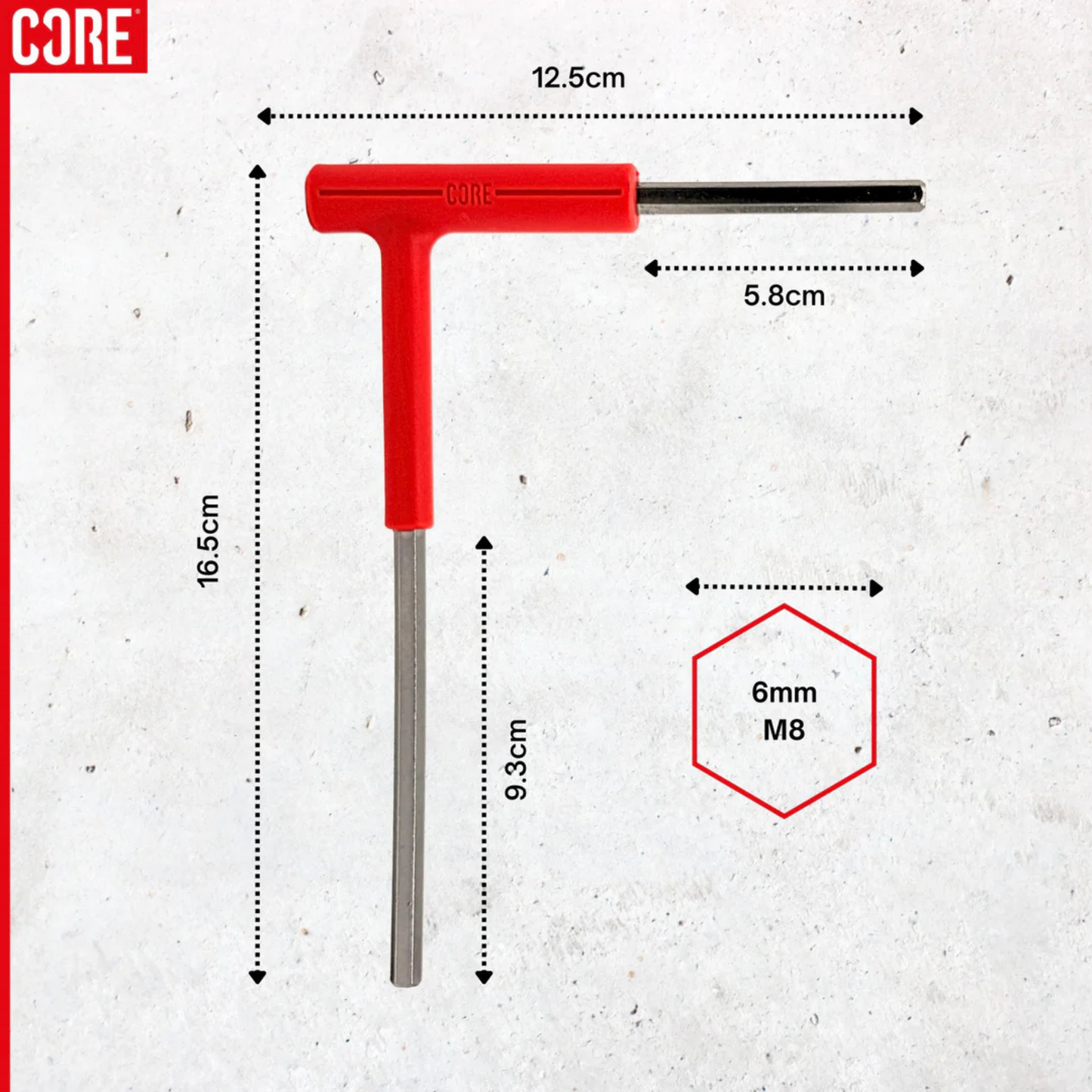 CORE Hench Wrench 6 mm Inbusschlüssel