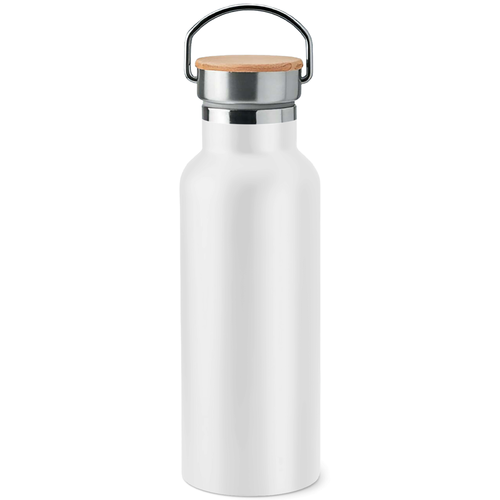 Alliance BMX Constant Edelstahl-Trinkflasche mit Bambusdeckel